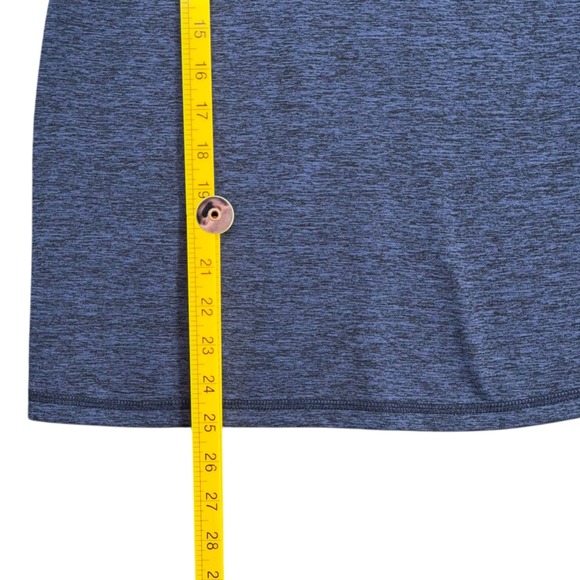 Ideology Women's Blue Heathered Athletic Tank Top Size S V-Neck Cutout Back - Picture 7 of 7